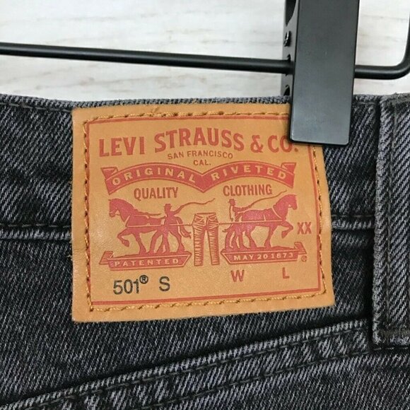 Levis Slim Skinny Jeans Black 501 Stretch 29 NEW - Picture 6 of 8